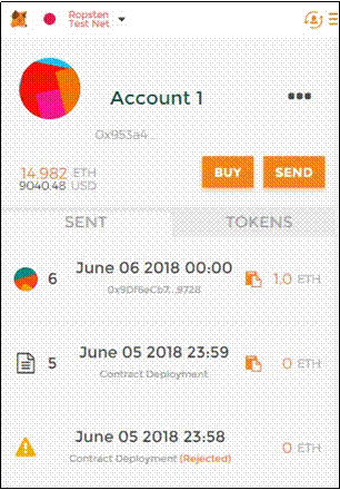 Ethereum dapp with solidity and truffle